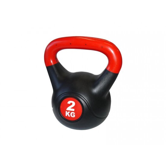Kettlebell ACRA s cementovou náplňou 2kg Kettlebell ACRA s cementovou náplňou 2kg