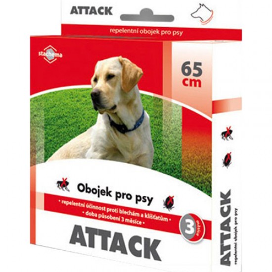 Obojok pre psy STACHEMA Attack antiparazitné 65 cm Obojok pre psy STACHEMA Attack antiparazitné 65 cm