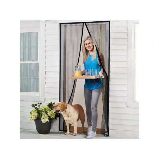 Sieť proti hmyzu na dvere 210 x 101cm čierna 4L Sieť proti hmyzu na dvere 210 x 101cm čierna 4L