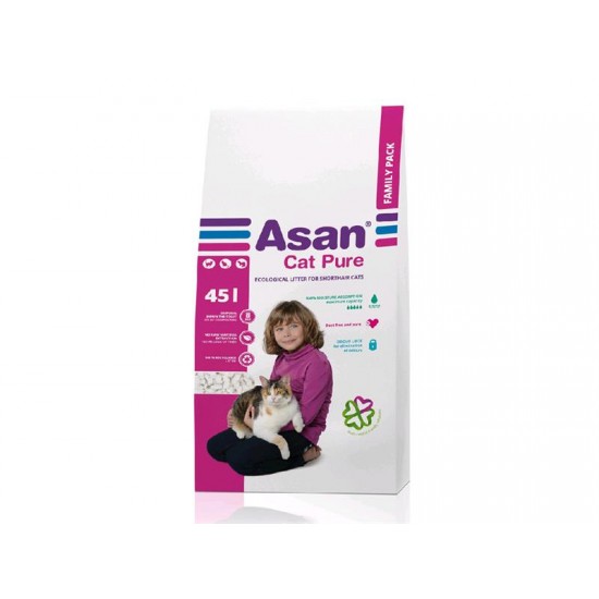 Podstielka ASAN CAT PURE FAMILY, 45L