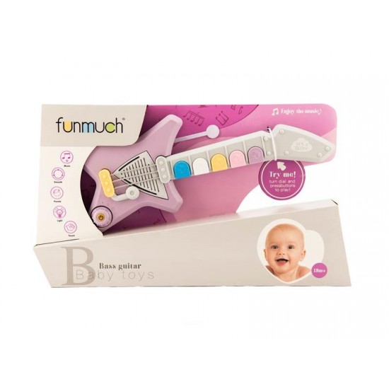 Detská gitara TEDDIES so zvukom a svetlom 42cm Detská gitara TEDDIES so zvukom a svetlom 42cm