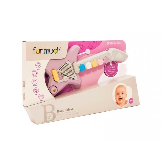 Detská gitara TEDDIES so zvukom a svetlom 42cm Detská gitara TEDDIES so zvukom a svetlom 42cm