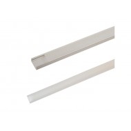 AL profil AS1 nový pre LED pásiky, k prisadzeniu, s difuzorom, 2m AL profil AS1 nový pre LED pásiky, k prisadzeniu, s difuzorom, 2m