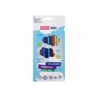 Pastelky EASY trojhranné bezdrevné 12ks Pastelky EASY trojhranné bezdrevné 12ks