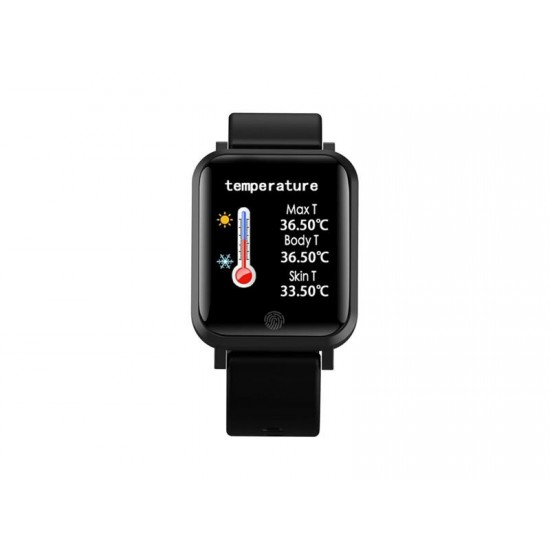 Hodinky IMMAX TEMP WATCH BLACK Hodinky IMMAX TEMP WATCH BLACK