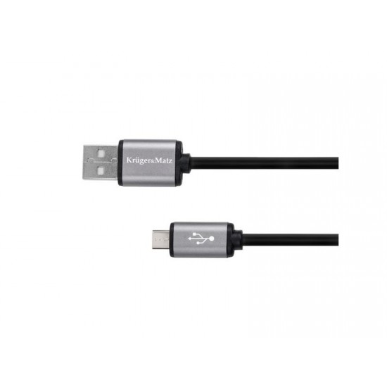 Kábel KRUGER and MATZ KM1234 USB - micro USB kábel 0,2m Kábel KRUGER and MATZ KM1234 USB - micro USB kábel 0,2m