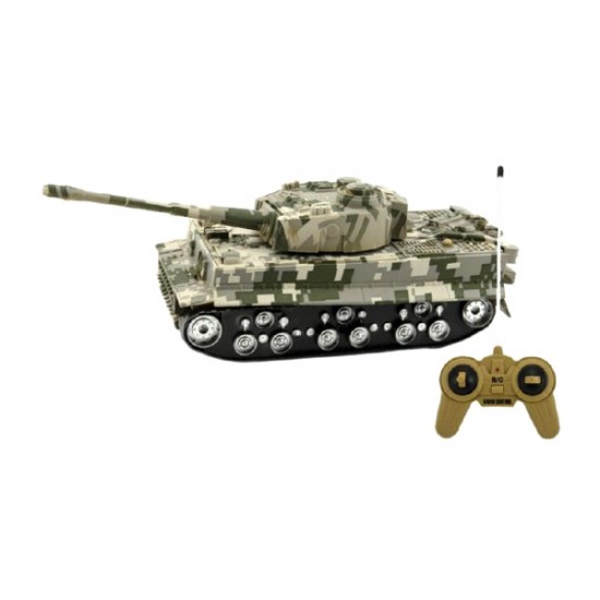 Tank TEDDIES TIGER so zvukom a svetlom 25 cm