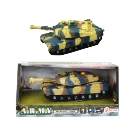 Tank na zotrvačník TEDDIES so svetlom a zvukom 17 cm Tank na zotrvačník TEDDIES so svetlom a zvukom 17 cm