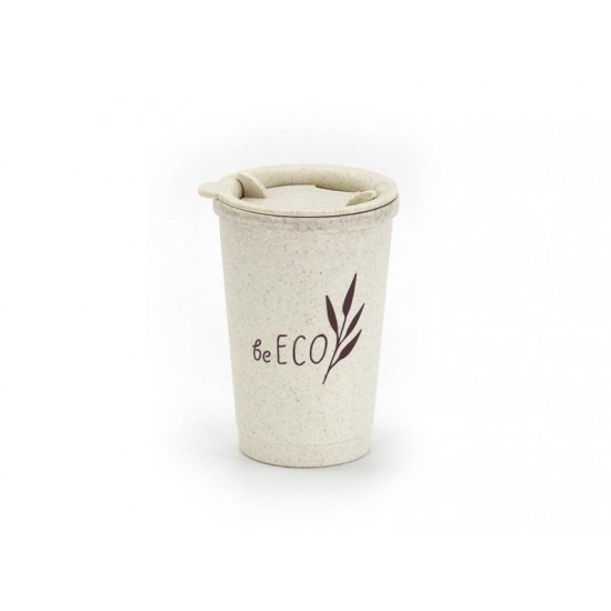Kelímok s viečkom G21 beECO Espresso 280ml béžový Kelímok s viečkom G21 beECO Espresso 280ml béžový
