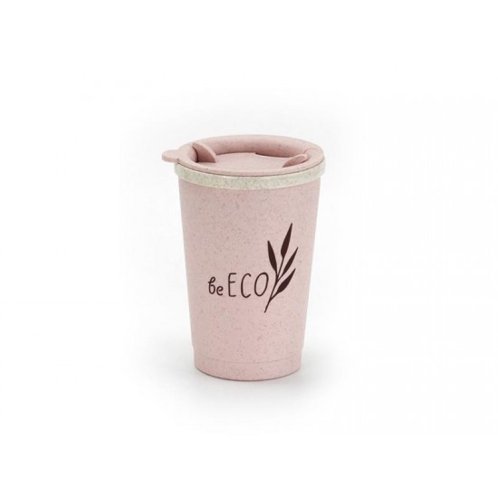 Kelímok s viečkom G21 beECO Espresso 280ml ružový Kelímok s viečkom G21 beECO Espresso 280ml ružový