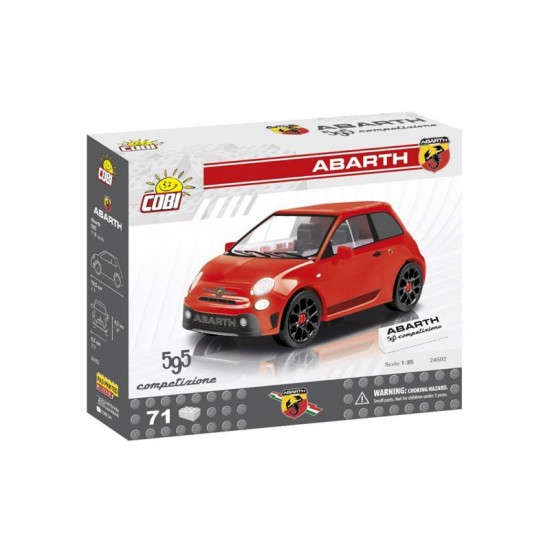 Stavebnica COBI 24502 Fiat Abarth 595, 1:35, 71 k Stavebnica COBI 24502 Fiat Abarth 595, 1:35, 71 k