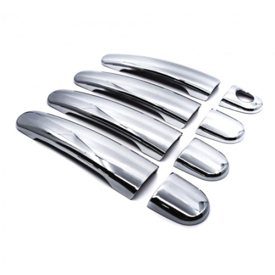 Kryty kľučiek dverí SEAT IBIZA 6L 2001 - 2008 chróm plast Kryty kľučiek dverí SEAT IBIZA 6L 2001 - 2008 chróm plast