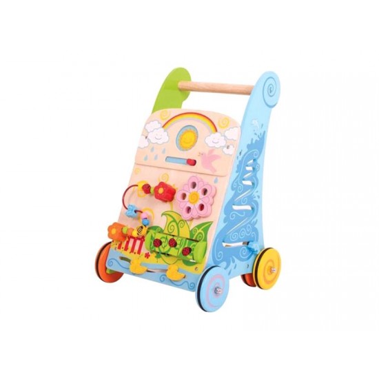 Detské chodítko BIGJIGS TOYS Záhrada drevené Detské chodítko BIGJIGS TOYS Záhrada drevené
