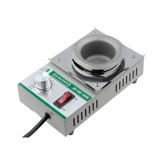 Spájkovacia kúpeľ ZB-50D pre 500g pájky, 230V/200W, bezolovnatá Spájkovacia kúpeľ ZB-50D pre 500g pájky, 230V/200W, bezolovnatá