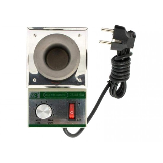 Spájkovacia kúpeľ ZB-38D pre 300g spájky, 230V/150W, bezolovnaté Spájkovacia kúpeľ ZB-38D pre 300g spájky, 230V/150W, bezolovnaté