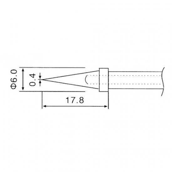 Hrot N4-2/ZD415 priemer 0.4mm (ZD-912, ZD-916, ZD-917)