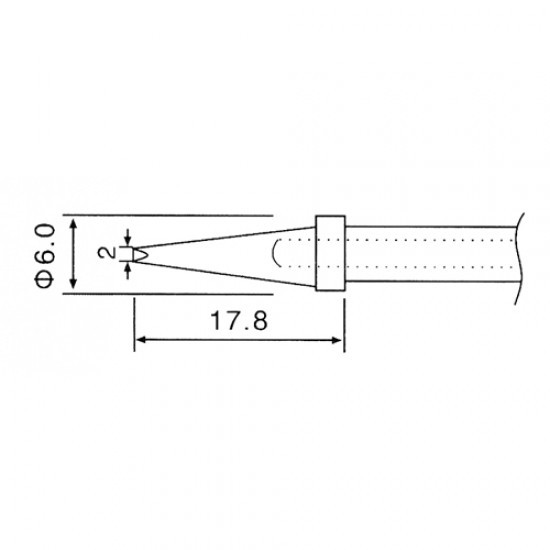 Hrot N4-4/ZD415 priemer 2.0mm (ZD-912, ZD-916, ZD-917)