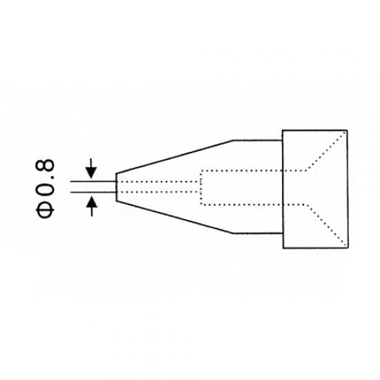 Hrot N5-2/ZD552 priemer 0.8mm (ZD-917)