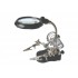 Tretia ruka s lupou - 2x LED
