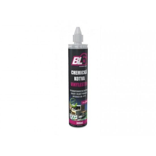Kotva chemická vinylester BL6 - kartuša 300ml / LEN 1 TRYSKA Kotva chemická vinylester BL6 - kartuša 300ml / LEN 1 TRYSKA