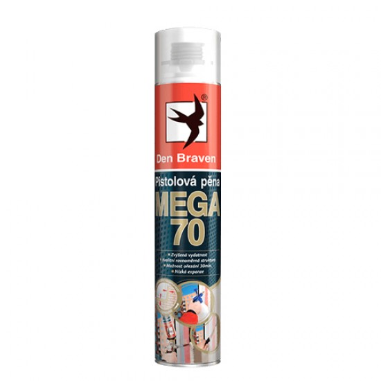 Pena DEN BRAVEN MEGA 70 pištoľová 825ml Pena DEN BRAVEN MEGA 70 pištoľová 825ml