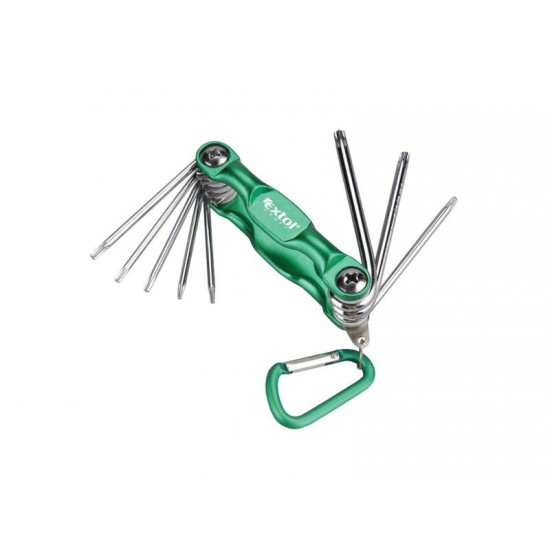 Kľúče TORX, sada 8ks, T6-T7-T8-T9-T10-T15-T20-T25 EXTOL CRAFT Kľúče TORX, sada 8ks, T6-T7-T8-T9-T10-T15-T20-T25 EXTOL CRAFT