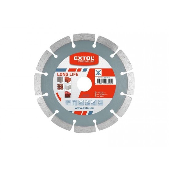 Kotúč diamantový rezný segmentový 230mm EXTOL PREMIUM 108915 Kotúč diamantový rezný segmentový 230mm EXTOL PREMIUM 108915