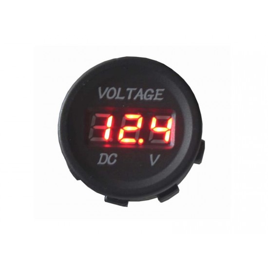 Panelové meradlo DV34530 voltmeter 6-30V červený