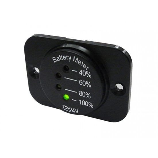 Panelové meradlo DV34542 indikátor batérie 12-24V vrátane panelu Panelové meradlo DV34542 indikátor batérie 12-24V vrátane panelu