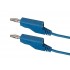 Prepojovací kábel 0,35mm2 1m s banánikmi modrý