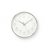 Hodiny analógové NEDIS biele/strieborné CLWA015PC30SR 30 cm Hodiny analógové NEDIS biele/strieborné CLWA015PC30SR 30 cm