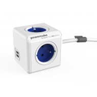 Zásuvka POWERCUBE EXTENDED USB s káblom 1.5m BLUE Zásuvka POWERCUBE EXTENDED USB s káblom 1.5m BLUE