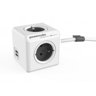 Zásuvka POWERCUBE EXTENDED USB s káblom 3m GREY Zásuvka POWERCUBE EXTENDED USB s káblom 3m GREY