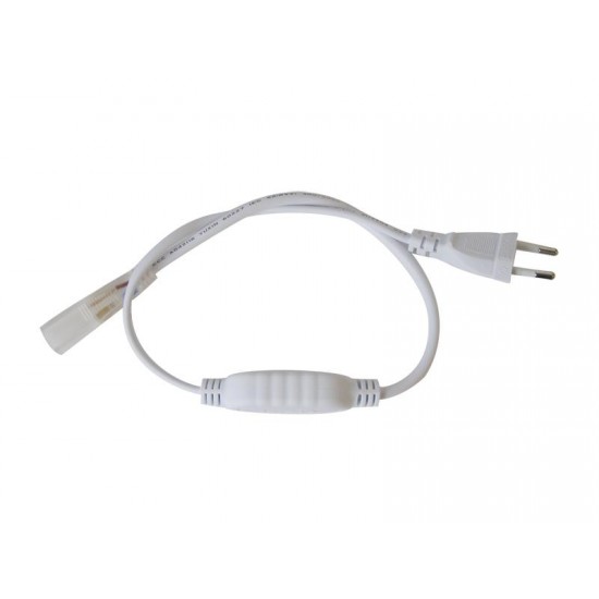 Flexo šnúra PVC pre LED pásik 5050, 230V, 0.5m