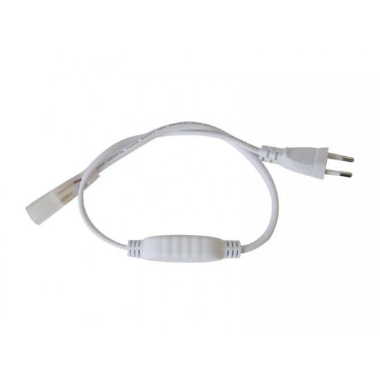Flexo šnúra PVC pre LED pásik 5050, 230V, 0.5m Flexo šnúra PVC pre LED pásik 5050, 230V, 0.5m