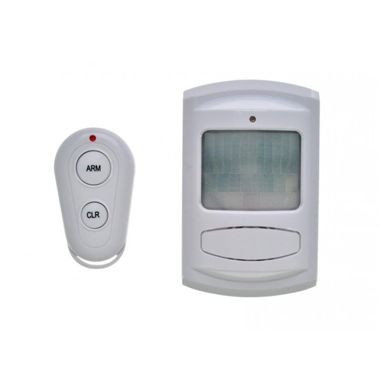 Solight GSM Alarm, pohybový senzor, diaľkové ovládanie, biely