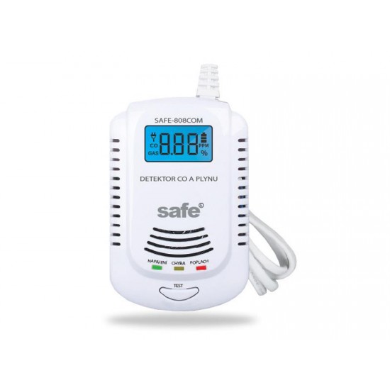 Detektor oxidu uhoľnatého SAFEHOME 808COM 2v1