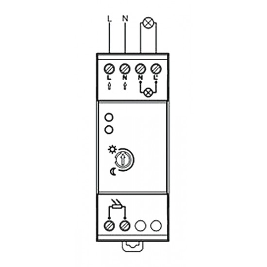 Súmrakový spínač ST308 na DIN lištu