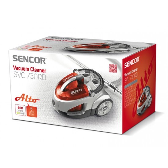 Vysávač SENCOR SVC 730RD-EUE2 bezvreckový Vysávač SENCOR SVC 730RD-EUE2 bezvreckový