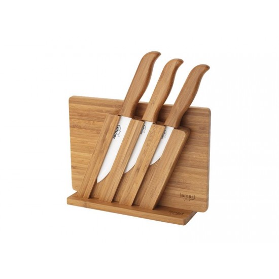 Sada nožov LAMART LT2056 KERA BAMBOO + lopárik Sada nožov LAMART LT2056 KERA BAMBOO + lopárik