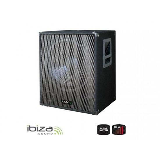 Subwoofer IBIZA SUB15A aktivní 15