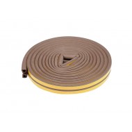 Tesnenia do okien a dverí samolepiace 9x7,4mm TYP D hnedé 6m Tesnenia do okien a dverí samolepiace 9x7,4mm TYP D hnedé 6m