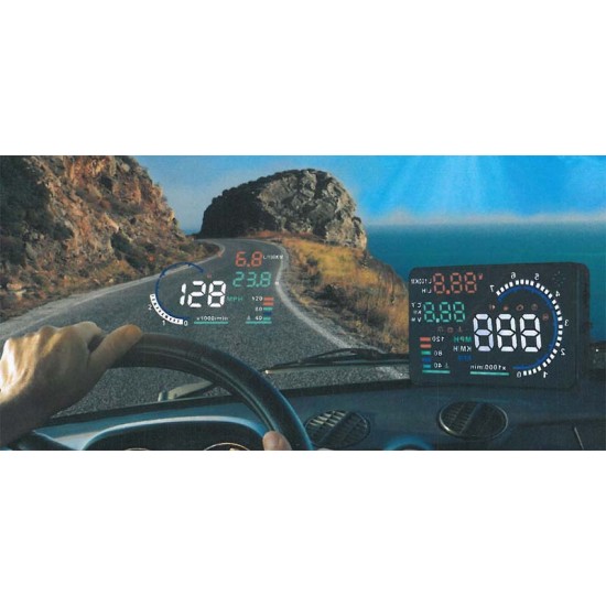Monitor do auta s HUD projekčným displejom 5,5