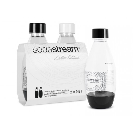 SodaStream fľaša 0.5L dámska 2ks B&W Grass LE