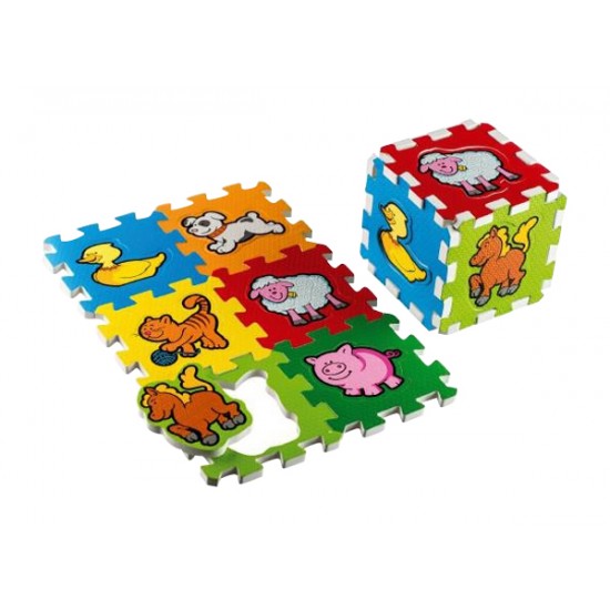 Detské puzzle TEDDIES Moje prvé zvieratká penové 6ks