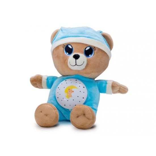 Dětský plyšový medvídek TEDDIES Uspávačik 32 cm modrý