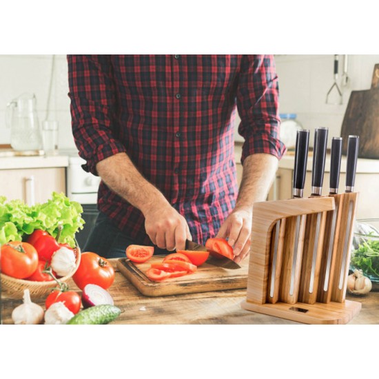 Sada nožov G21 GOURMET MASSIVE 5ks + bambusový blok Sada nožov G21 GOURMET MASSIVE 5ks + bambusový blok