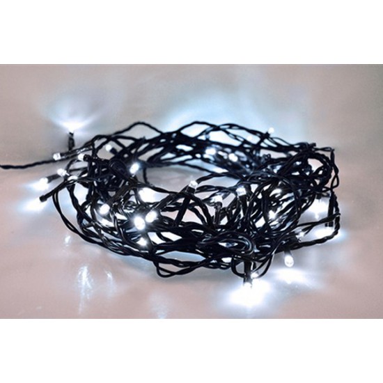 Reťaz vianočná 300 LED, 30m 1V04-W prívod 5m, IP44, biela SOLIGHT
