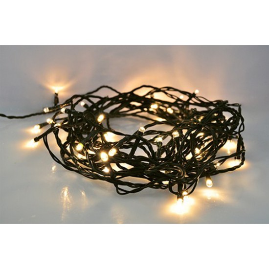 Reťaz vianočná 300 LED, 30m 1V04-WW prívod 5m, IP44, teplá biela SOLIGHT