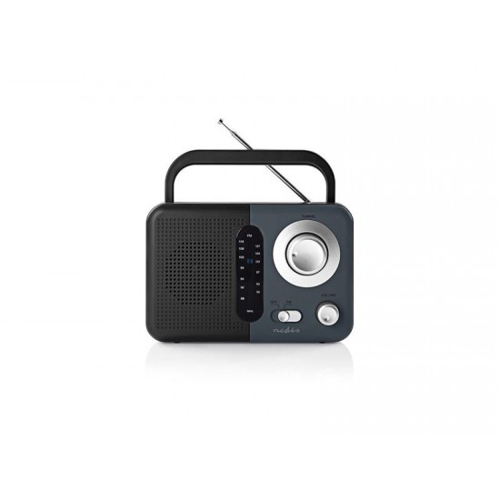 Rádio NEDIS RDFM1300GY BLACK/GREY